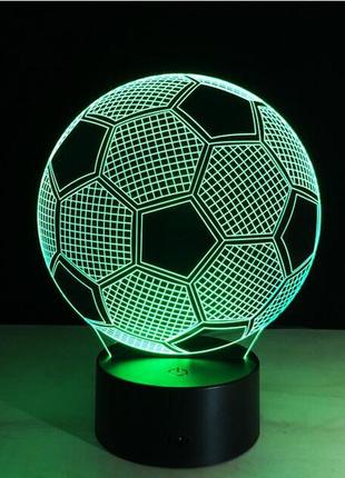 3d светильник футбольный мяч, подарок мужу на новый год идеи, креативные новогодние подарки5 фото