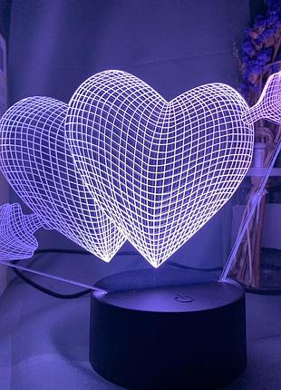 Подарки в день святого валентина мужчине 3d светильник стрела амура, оригинальный подарок на 14 февраля парню8 фото