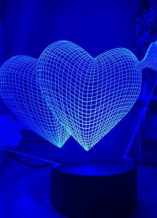 Подарки ко дню святого валентина женщине 3d светильник стрела амура оригинальный...