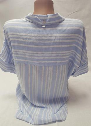 Женская летняя рубашка с коротким рукавом от cosmic blue love3 фото