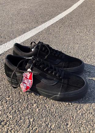 Чоловічі кеди vans old skool тотал блєк сезон весна-осінь