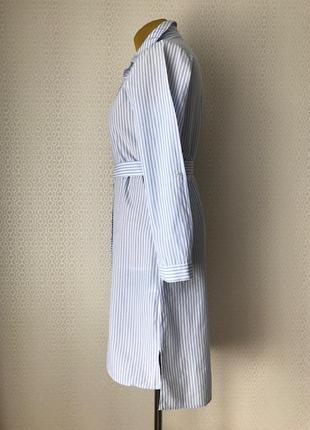 Стильное платье рубашка голубая белая полоска от only, размер 40, укр 46-483 фото