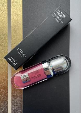 Kiko milano 3d hydra lipgloss 33 pearly watermelon - блиск для губ, 6,5 мл