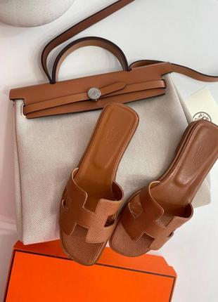 Шльопанці  шльопки в стилі hermes