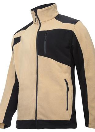 Куртка флисовая бежевая с упрочнением 40119, lahti pro размер l