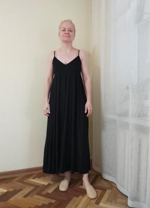 Длинное платье сарафан в пол