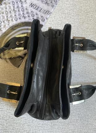 Сумка женская кожаная черная сумка на плечо clarcs + подарунок- 30/19см4 фото