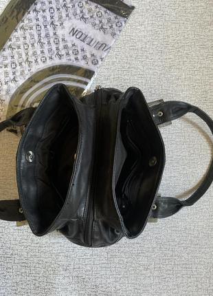 Сумка женская кожаная черная сумка на плечо clarcs + подарунок- 30/19см5 фото