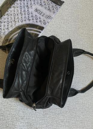 Сумка женская кожаная черная сумка на плечо clarcs + подарунок- 30/19см6 фото