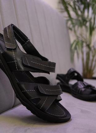 Зручні  чорні сандалі великого розміру 46, 47, 48, 49