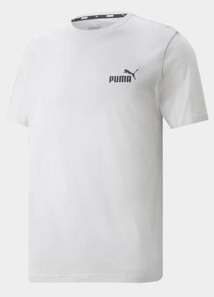 Оригинальная дымчато-серая футболка puma ess small logo tee / 586669726 фото