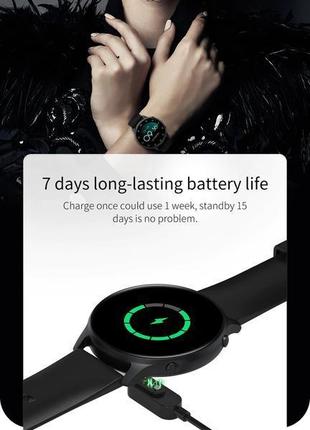Жіночий розумний смарт-годинник smart watch/фітнес браслет трекер qn325 рожевий4 фото