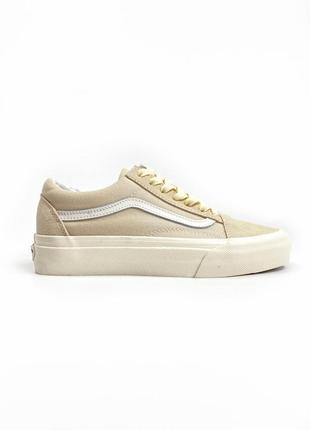 Женские текстильные кеды vans old skool. цвет серый9 фото