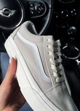 Женские текстильные кеды vans old skool. цвет серый6 фото