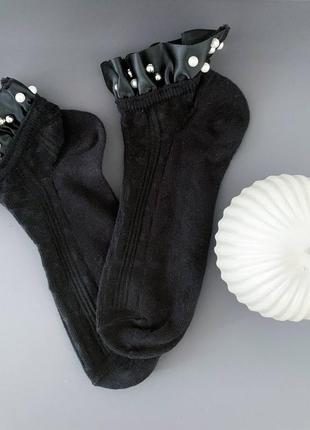 Шкарпетки жіночі з перлинами