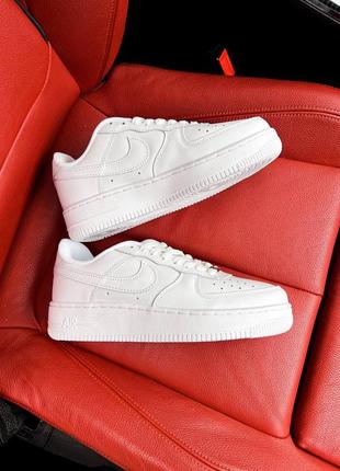 Кроссовки nike air force 1 white premium6 фото