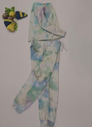 Прогулочный костюм разноцветная пастельная дымка от h&m 4-6 лет