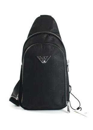 Текстильная мужская нагрудная сумка рюкзак слинг на одно плечо, молодежный нейлоновый рюкзак сумочка