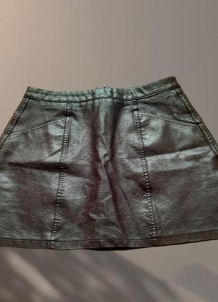 Мини юбка юбка из искусственной кожи от new look1 фото