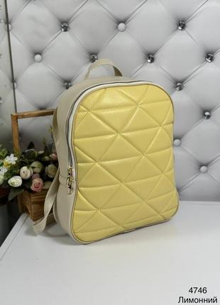 Желтый лимонный рюкзак, рюкзак-сумка2 фото