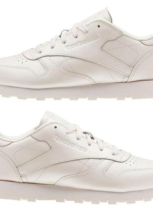 Кроссовки reebok classic leather pink cn5467 оригинал7 фото