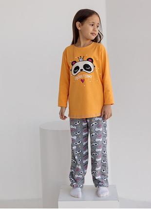 Пижама для девочки панда 94693 фото