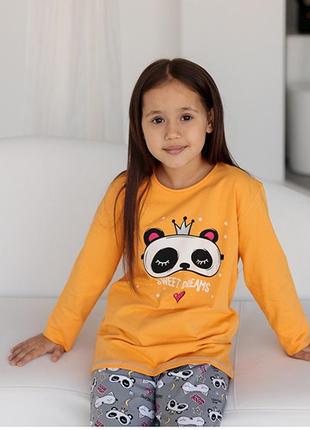 Пижама для девочки панда 94696 фото