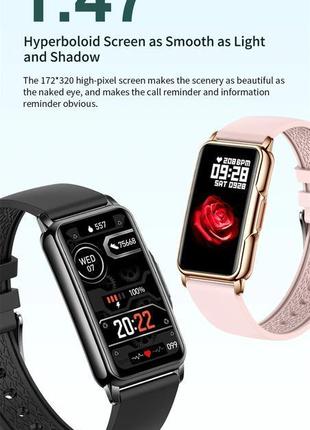 Женские умные смарт часы smart watch / фитнес браслет трекер vek807 золотистый2 фото