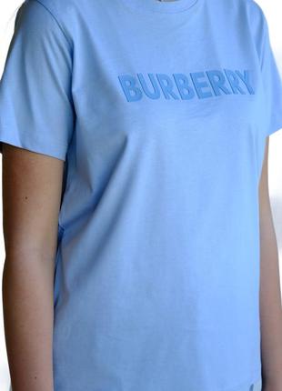Футболка женская burberry hb-33179 blue m2 фото