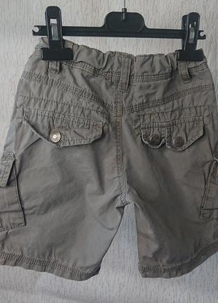 Детские фирменные хлопковые шорты карго