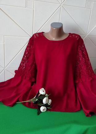 Блуза m&amp;s red6 фото