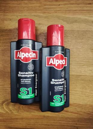 Шампунь alpecin sensitiv coffein shampoo s1 против выпадения волос для чувствительной кожи головы1 фото