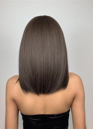 Парик💕шатен как натуральная 💕парик с чёлкой