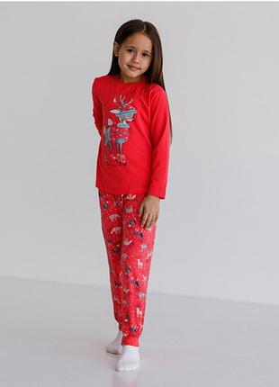 Пижама для девочки олени 02211 фото