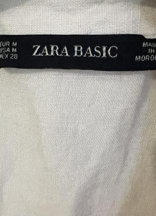 Лен рубашка льняная туника zara2 фото