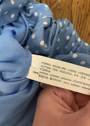 Сукня міні zara в горошок 5