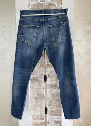 Удобные стильные эластичные джинсы zara2 фото