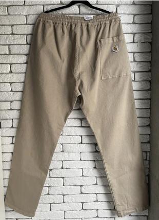 Широкие бежевые брюки брюки carhartt lawton pant xl2 фото