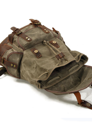 Рюкзак в винтажном стиле crazy horse canvas парусина