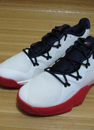 Adidas crazylight boost white and red discount