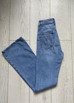 Женские джинсы палаццо высокая посадка tally weijl denim co size 32 (xxs-xs)6 фото