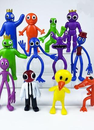 Набір фігурок іграшки райдужні друзі 12 шт роблокс rainbow friends