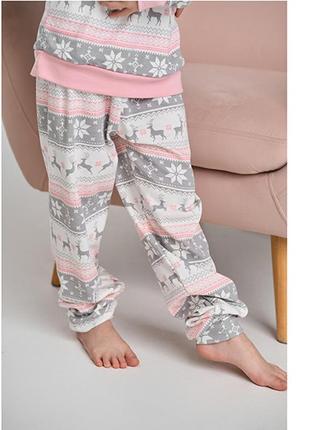 Пижама для девочки с штанами олени 120382 фото