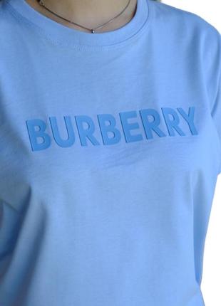 Футболка женская burberry hb-33179 blue l3 фото