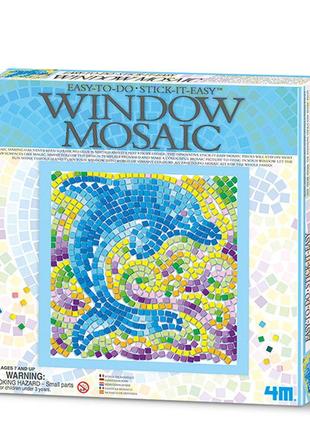 Набір для творчості 4m мозаїка на вікно (в асортименті метелик/дельфін/кошеня) (00-04526)10 фото