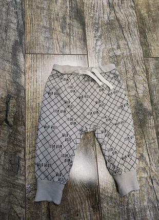 Штани двунітка петельки, so cute, р. 6-9міс., 68-74, довжина 39см