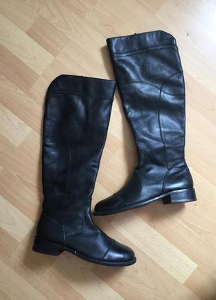 Кожаные сапоги ботинки clarks