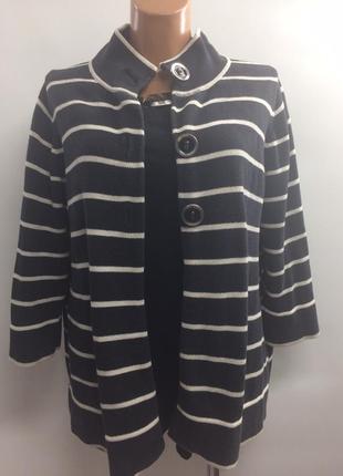 Супер стильная фирменная натуральная кофта-кардиган большого размера цвет маренго
