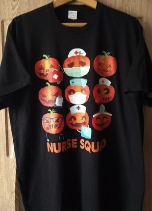 Футболка nurse squad, бригада медицинских сестер