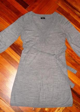 Платье серое